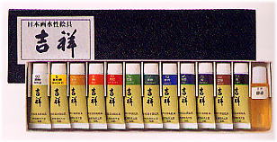 吉祥チューブ絵具１２色